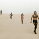 Luchadoras in the sand dunes outside Ciudad Juarez